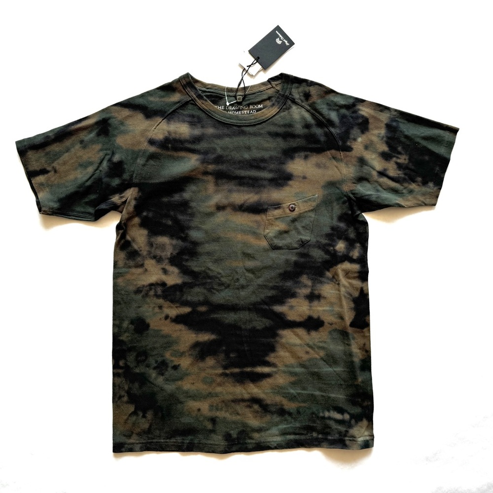 NWT Nigel Cabourn x the drawing room j.s. Homestead tie dye tee t-shirt size 46